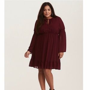Torrid Chiffon Skater Dress